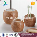 China factory round ceramic bathroom accessory in gunny finishing